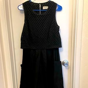 Gorgeous Eliza J black eyelet dress